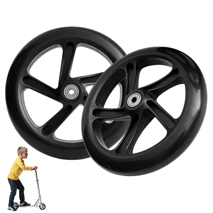 2 Stück 200mm Scooter Rollen, Scooter Ersatzräder mit ABEC 7 Kugellager, Stunt Scooter Rollen, Anti-