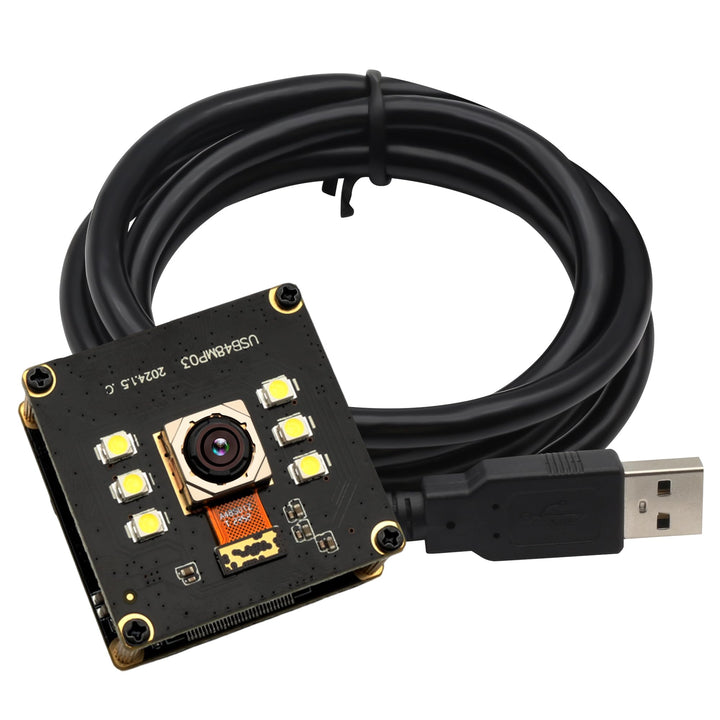 SVPRO 48MP Autofokus USB Kameramodul mit Licht, USB Webcam Board Nachtsichtkamera für Computer, Indu