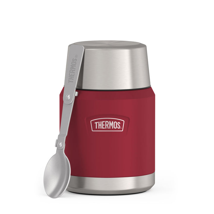Thermos ICON Thermobehälter für Essen 0,47 l, 10 h heiss, berry mat | 24 h kalt, auslaufsicherer Ede