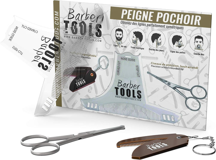 ✮ BARBER TOOLS ✮ Kit/Bartpflege set/Bart-set/Bart und Rasur | Kosmetik Made in French