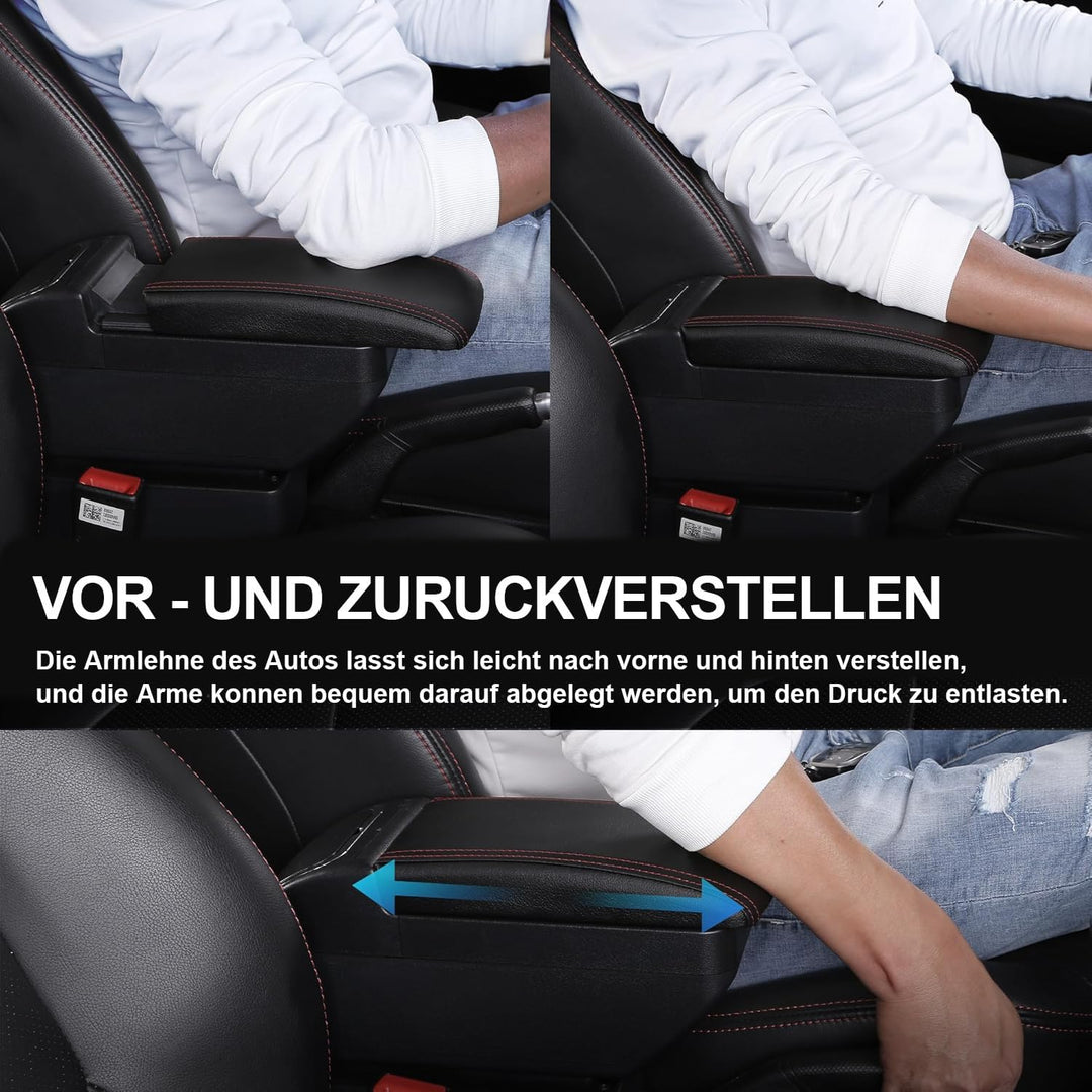 Doppelschicht Armlehne Box Für Mitsubishi Mirage Attraction Space Star 2014-2023 Mittelkonsole Aufbe