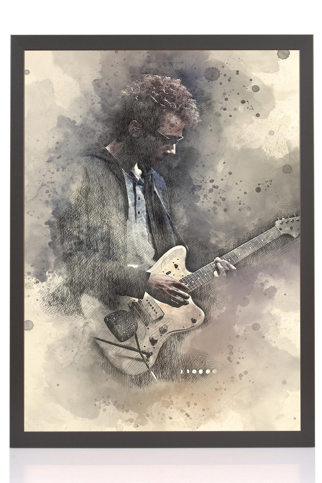 rahmengalerie24 Bilderrahmen 50x100 cm New Malmö Rahmen schwarz Holz Acrylglas ohne Passepartout Por