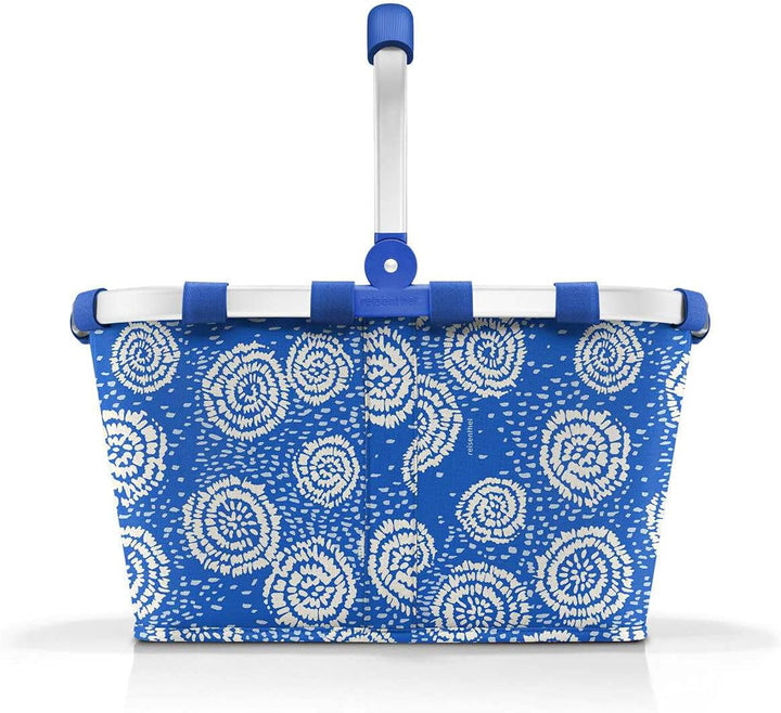 reisenthel carrybag Batik Blue – Stabiler Einkaufskorb mit viel Stauraum und praktischer Innentasche