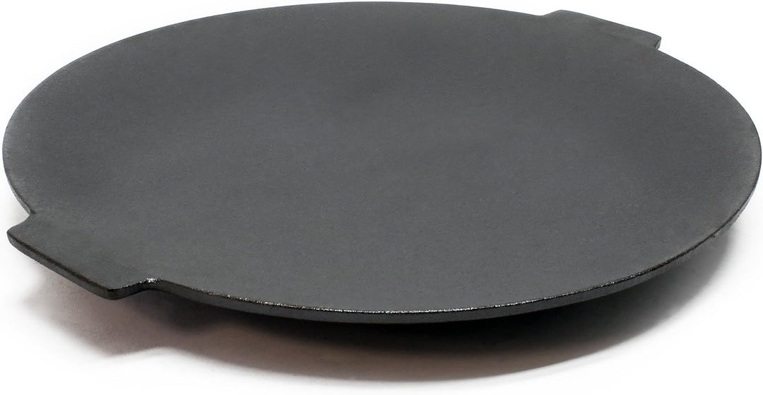 Wiltec Dutch Oven Grillplatte rund Ø44cm Höhe 44cm, Grillaufsatz mit 3 Beinen, Gusseisen mit Antihaf