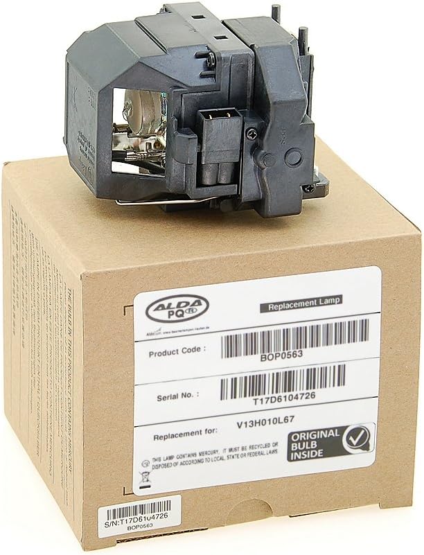 Alda PQ Professionell Beamerlampe kompatibel mit EPSON EB-S02, EB-W12, EB-X12, EB-X11, EH-TW480, EH-