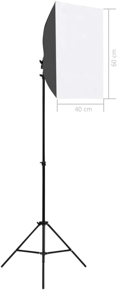 vidaXL Fotostudio Set Softbox Leuchte Studioleuchte Studiolampe Hintergrund Hintergrundsystem Studio