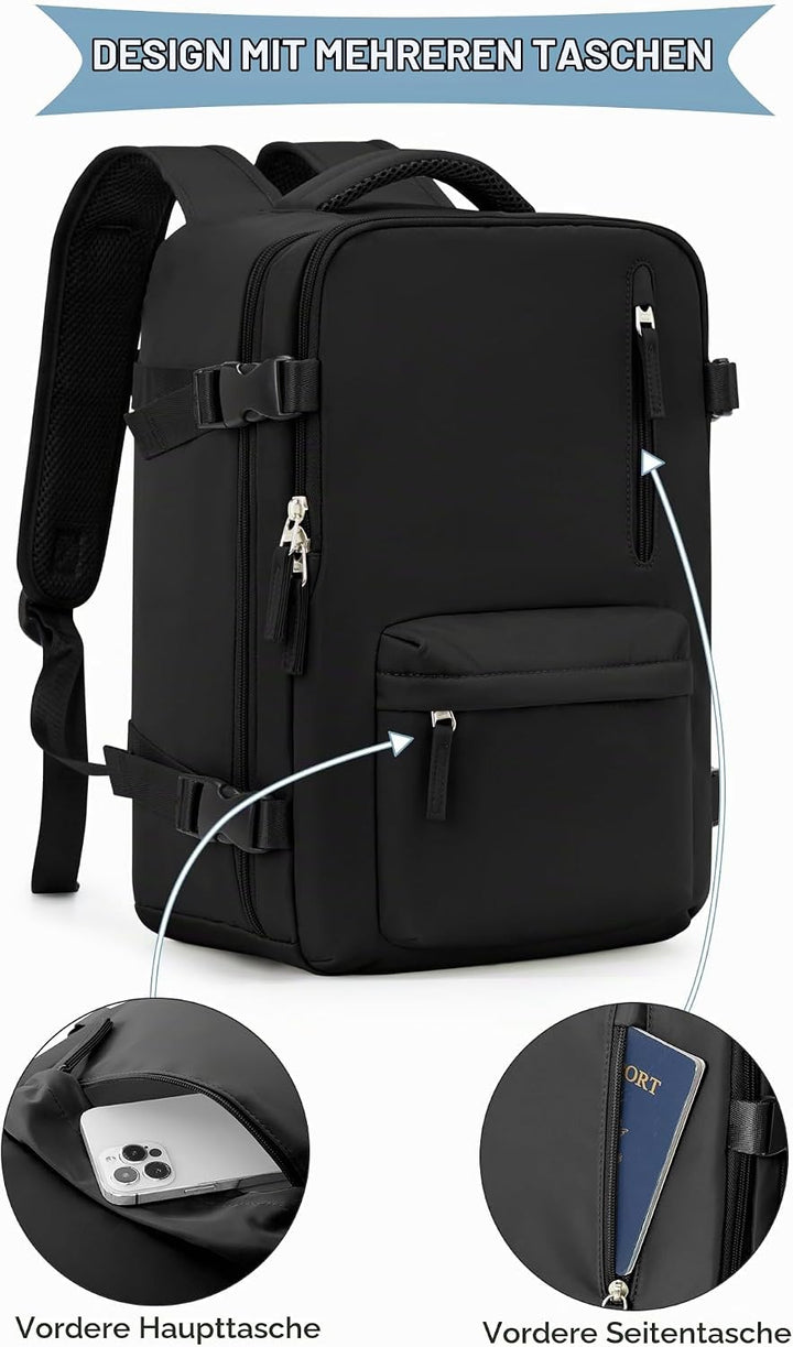 SZLX Ryanair Handgepäck 40x30x20 Rucksack Damen Wizz Air 40x30x20 Flugzeug Untersitz Kabinentasche R