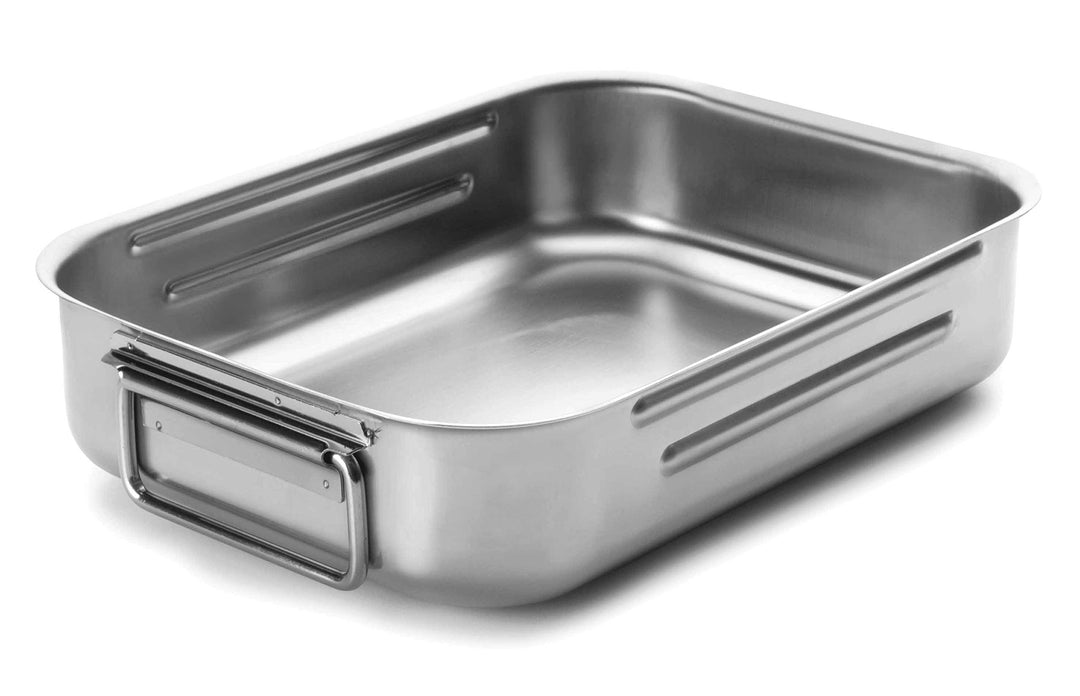 Lacor 62545A Bratpfanne mit A Griffen E 18/10 45 x 32 cm