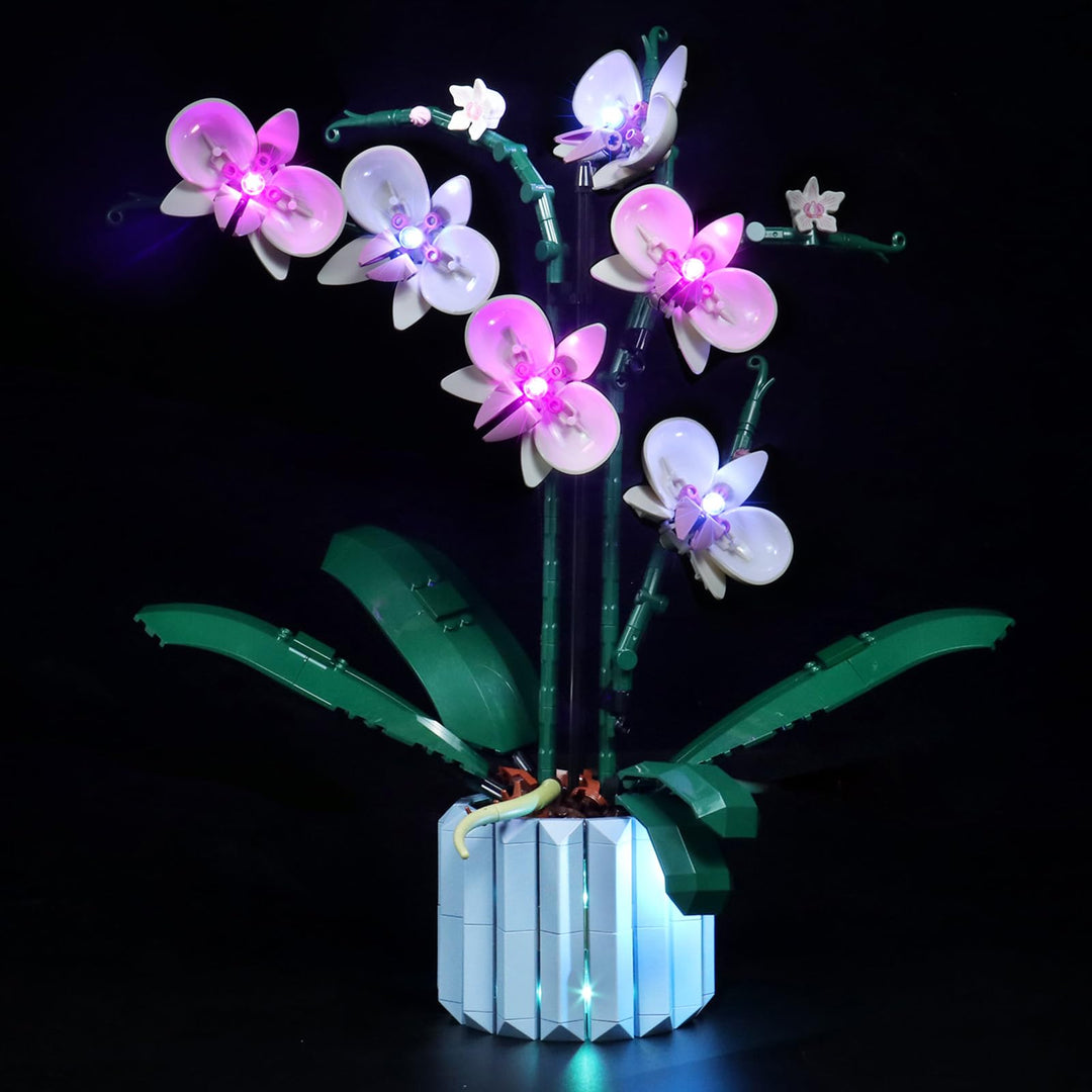 LocoLee Led Licht Set Kompatibel mit LEGO Orchidee, Led Beleuchtungs Set Compatible with LEGO 10311