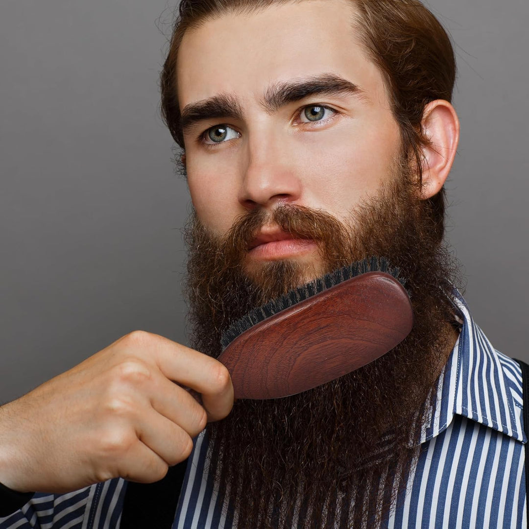 BESTOOL Haarbürste, Wildschweinborsten Bürste für Damen Herren, Naturborsten Bürste für dünnes, fein