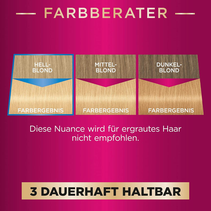 Palette Intensiv Creme Coloration 10-0/200 Helles Naturblond Stufe 3 (3 x 125 ml), Permanenter Aufhe