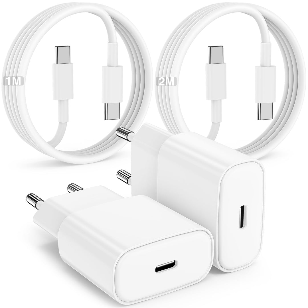 20W USB C Ladegerät & Ladekabel USBC für iPhone 17 16 15 (Pro Max/Pro/Plus),17 Air/16e, USB C Schnel