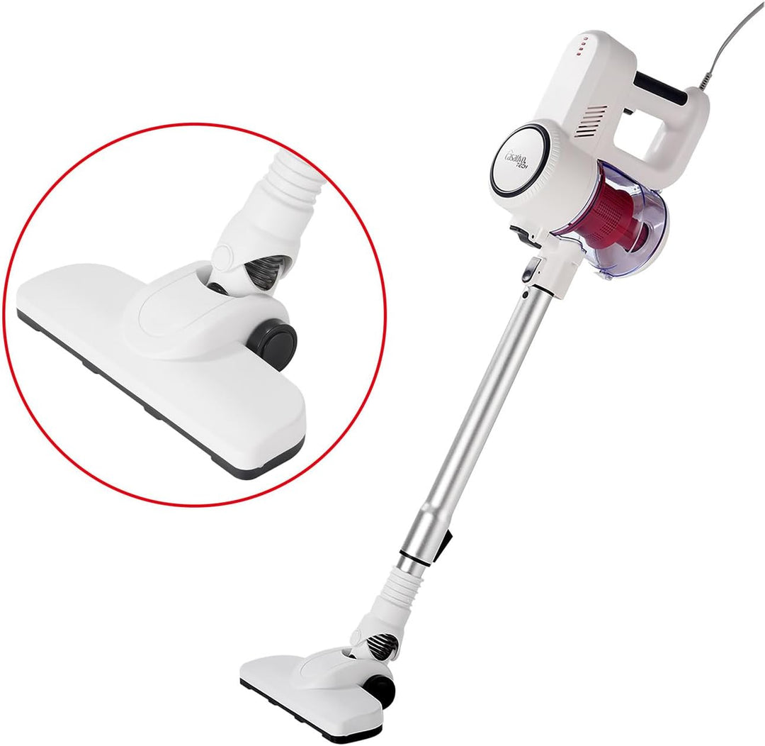Leistungsstarker 2in1 Zyklon Staubsauger 500W (15kPa): Hand- & Bodensauger mit HEPA-Filter. 800ml Be
