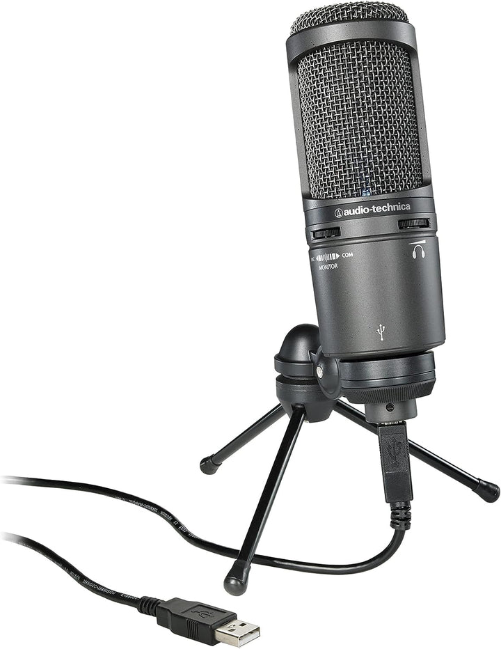 Audio-Technica AT2020USB+ Kondensatormikrofon mit Nierencharakteristik (USB Anschluss) für Voiceover