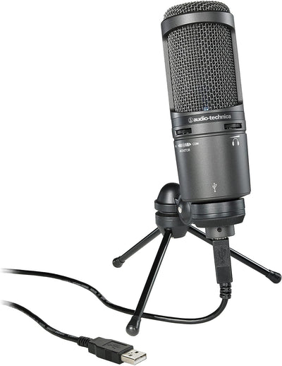 Audio-Technica AT2020USB+ Kondensatormikrofon mit Nierencharakteristik (USB Anschluss) für Voiceover