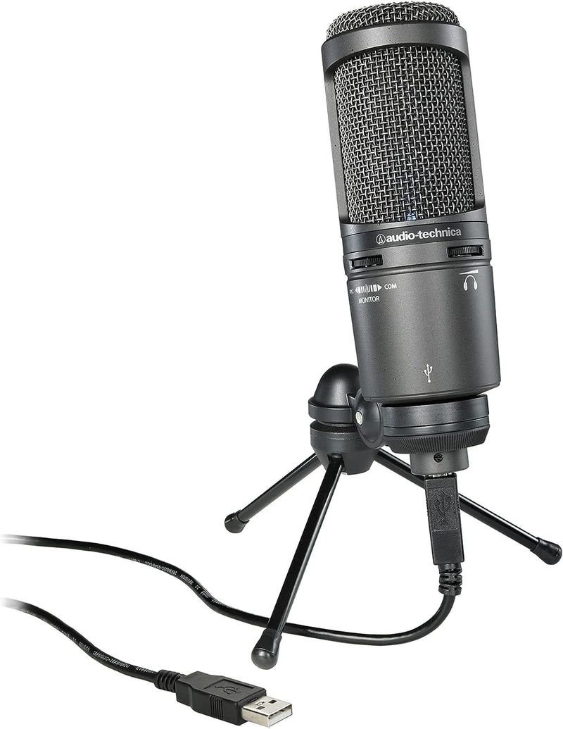 Audio-Technica AT2020USB+ Kondensatormikrofon mit Nierencharakteristik (USB Anschluss) für Voiceover