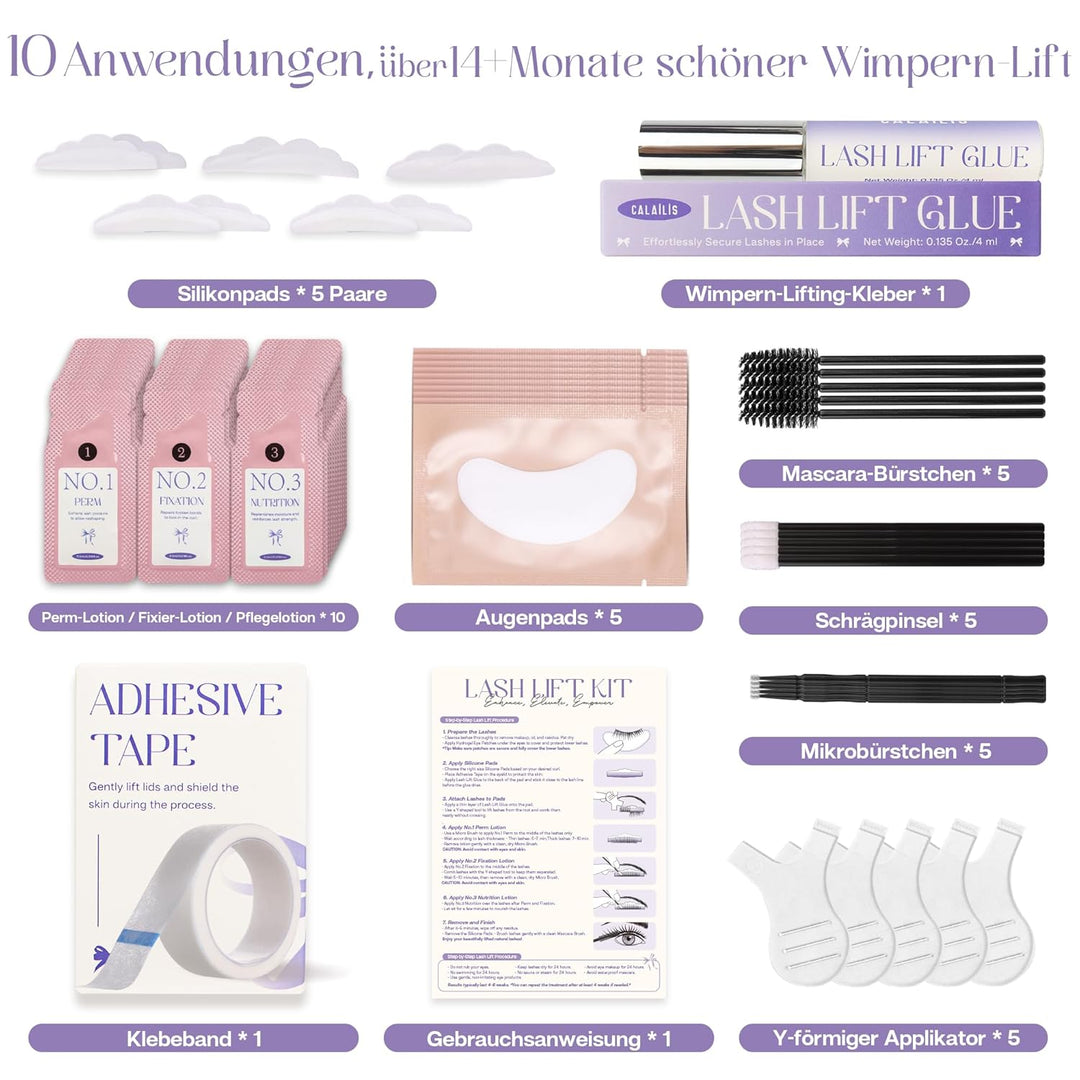 CALAILIS Wimpernlifting Set, 2025 Aktualisierte Lash Lifting Set, Semi-Permanente Wimpern Curling Wi