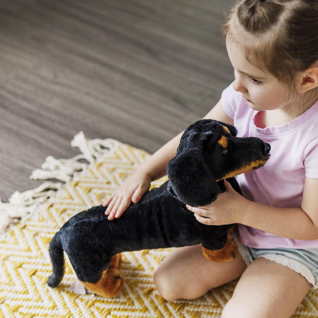 Melissa & Doug Dachshund - Plush | Soft Toy | Animal | All Ages | Gift for Boy or Girl, 35 cm, Dachs