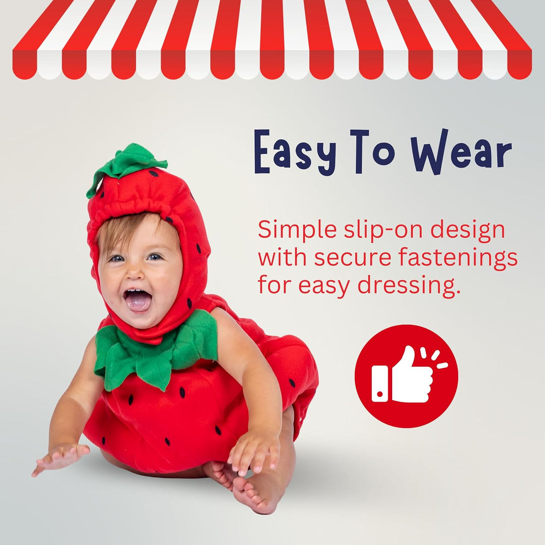 Dress Up America Süsses Baby-Erdbeer-Kostüm 6-12 Monate (Gewicht: 7-95 kg Höhe: 61-71 cm), 6-12 Mona