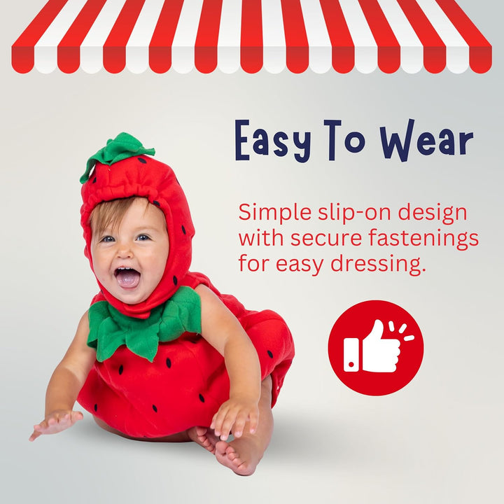 Dress Up America Süsses Baby-Erdbeer-Kostüm 6-12 Monate (Gewicht: 7-95 kg Höhe: 61-71 cm), 6-12 Mona
