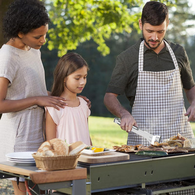 AISITIN BBQ Grillbesteck Tool Set 25er mit Bambusstab, Grill Zubehör Geschenk für Männer mit Grillko