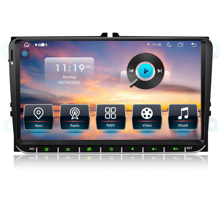 Autoradio für VW Golf 5 6 T5 Polo Sharan Passat Tiguan,[Android 13.0 2.0GHz 4+64GB ] CAWELL Radio Mi