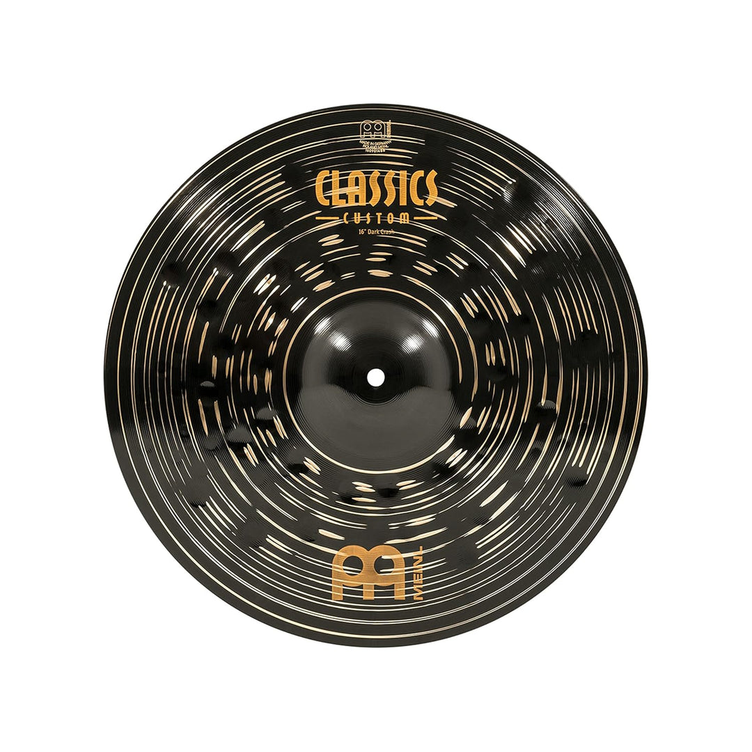 Meinl Cymbals Classics Custom Dark Crash 16 Zoll (Video) Schlagzeug Becken (40,64cm) B12 Bronze, Dun