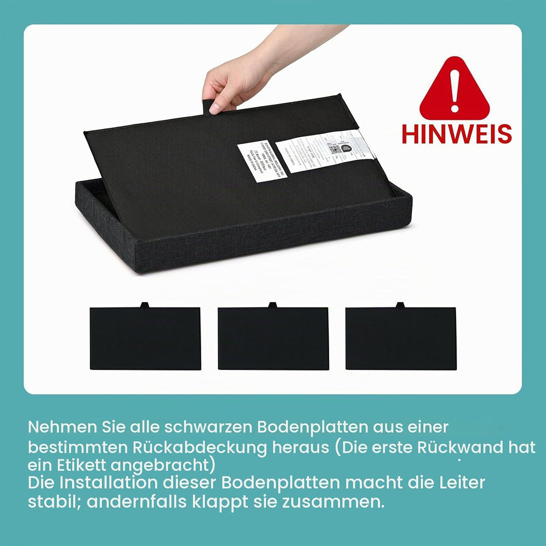 COZY KISS Hundetreppe für Kleine Hunde mit Stauraum, Breite Haustiertreppe Faltbare für Bett und Cou