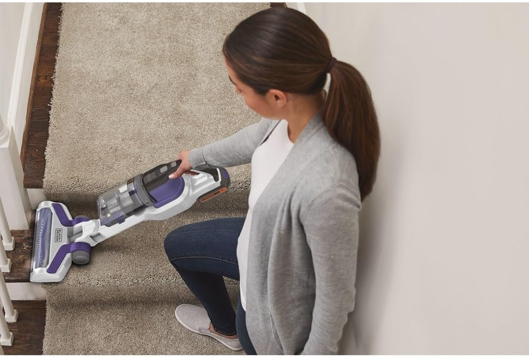Black + Decker BHFEV1825CP Akku-Handstaubsauger mit Stiel kabellos beutellos