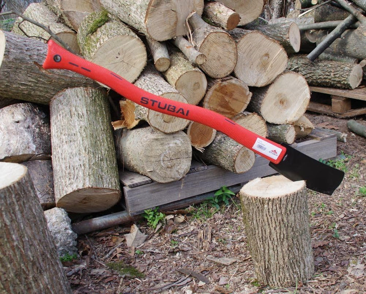 STUBAI Praxe | 600 mm | Haumesser mit Kunststoffstiel zum Durchforsten für Forstarbeiten, Landwirtsc
