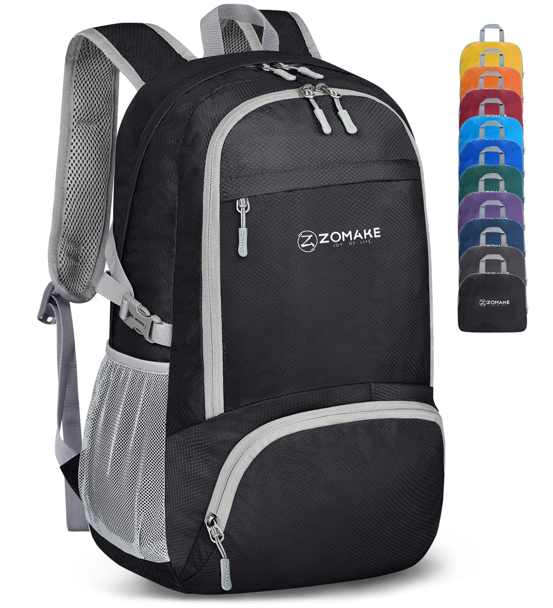 ZOMAKE Leicht Faltbarer Rucksack Packbare Backpacks 30 L,Kleiner Faltbar Wanderrucksack Wasserdicht