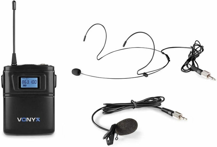 VONYX WM60B Bodypack mit Headset für WM6-Mikrofonsets - 16 UHF-Kanäle