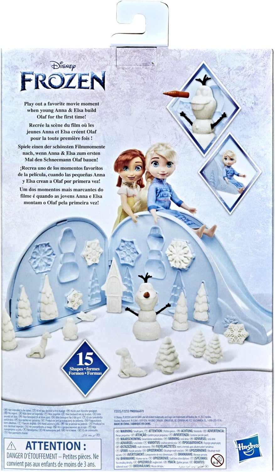 Hasbro Die Eiskönigin Spass im Schnee mit ELSA &amp; Anna, Play-Doh Spielset, Junge Anna und ELSA F3525