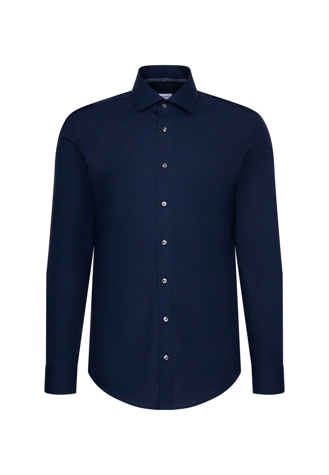 Seidensticker Herren Men Slim Patch Longsleeve Cotton Hemd 36 Dunkelblau(665477), 36 Dunkelblau(6654