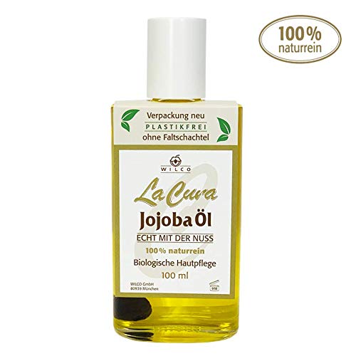 Wilco LA CURA Jojoba Öl - Feuchtigkeitsspendend für Körper und Gesicht - kalt gepresst - in umweltfr