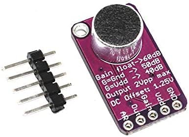 MAX9814 Elektret-Mikrofonverstärker mit automatischer Verstärkungsregelung für Arduino, 5 Stück