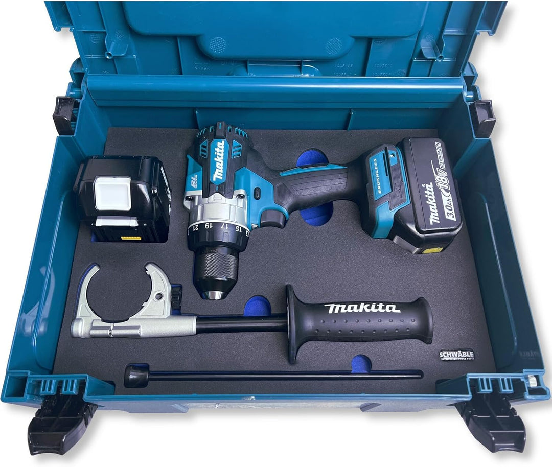 SCHWÄBLE® Schaumeinlage Schaumstoffeinlage für Makita Schlagbohrschrauber DHP486