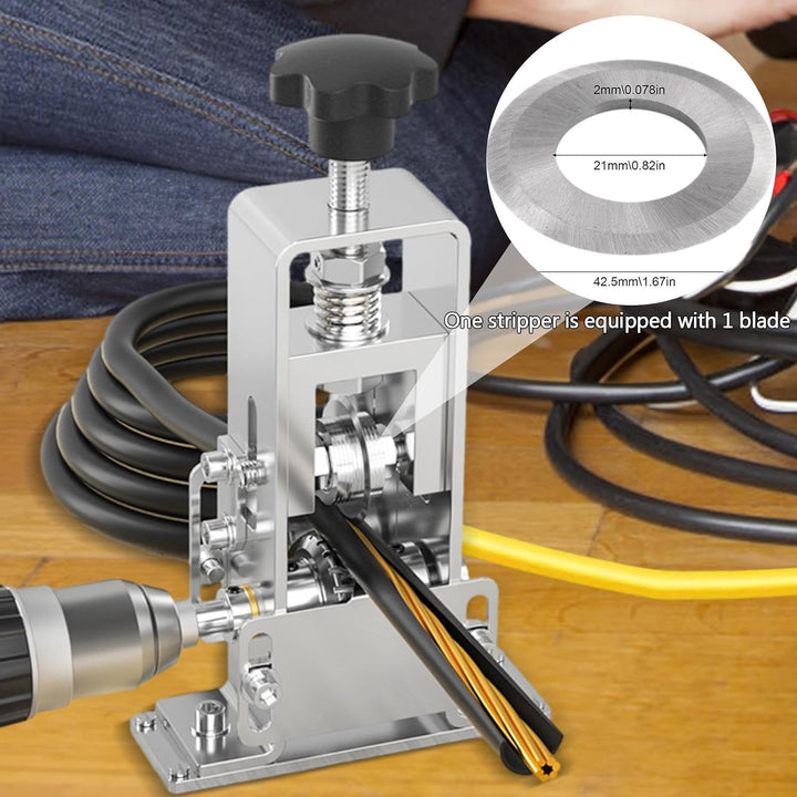Firulab Portable Wire Stripper Machine, Electric & Manual Wire Stripping Machine, Copper Wire Stripp