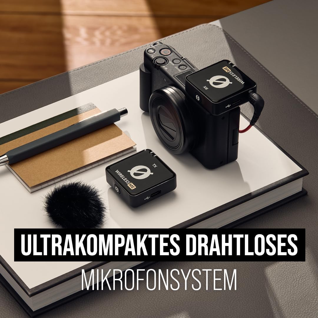 RØDE Wireless ME TX Ultra-kompakter Drahtlos-Mikrofonsystem, GainAssist-Technologie und 100 m Reichw
