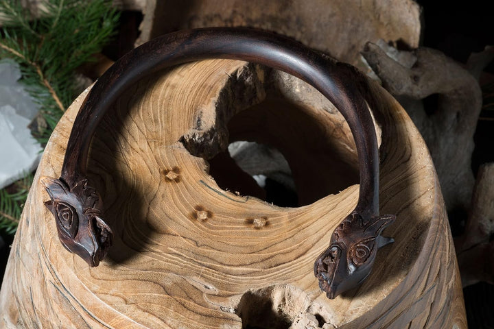 Windalf Keltischer Torques Celtic Dogs Ø 13.5 cm aus Holz