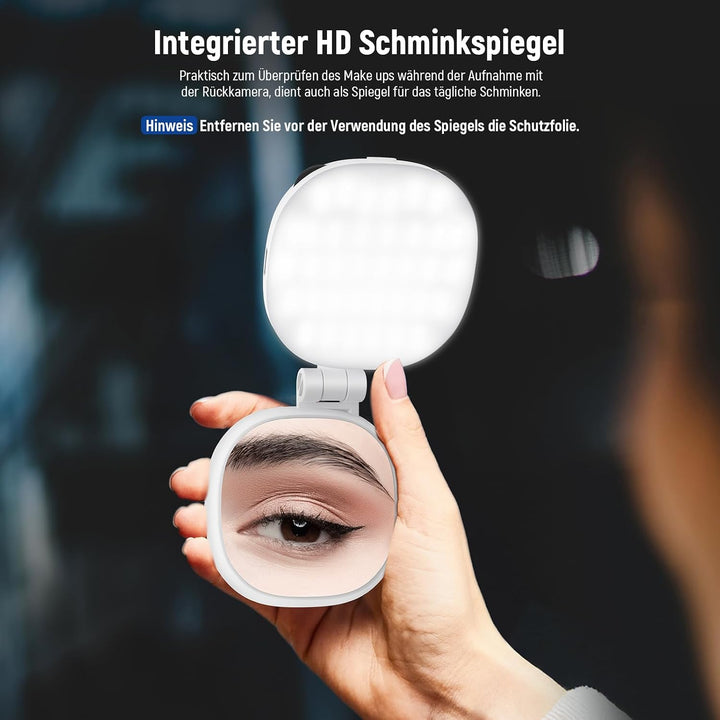 NEEWER Basics Magnetisches Selfie Licht kompatibel mit MagSafe iPhone, 2W zweifarbiges kleines LED T