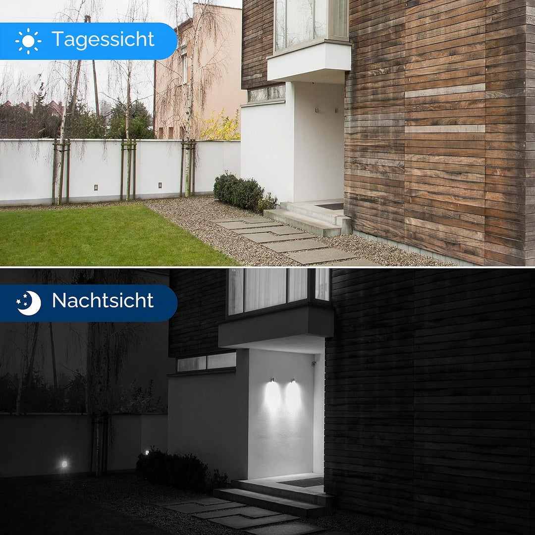ZOSI 4 Stück 2MP 1080P Outdoor Video Überwachungskamera Set mit Netzteil und Videokabel, 1080P TVI H