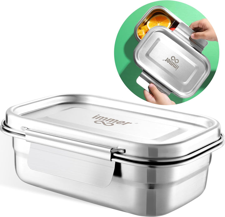 immer Edelstahl Brotdose - Nachhaltige Bento Lunchbox, auslaufsicher, plastikfrei, leicht zu reinige