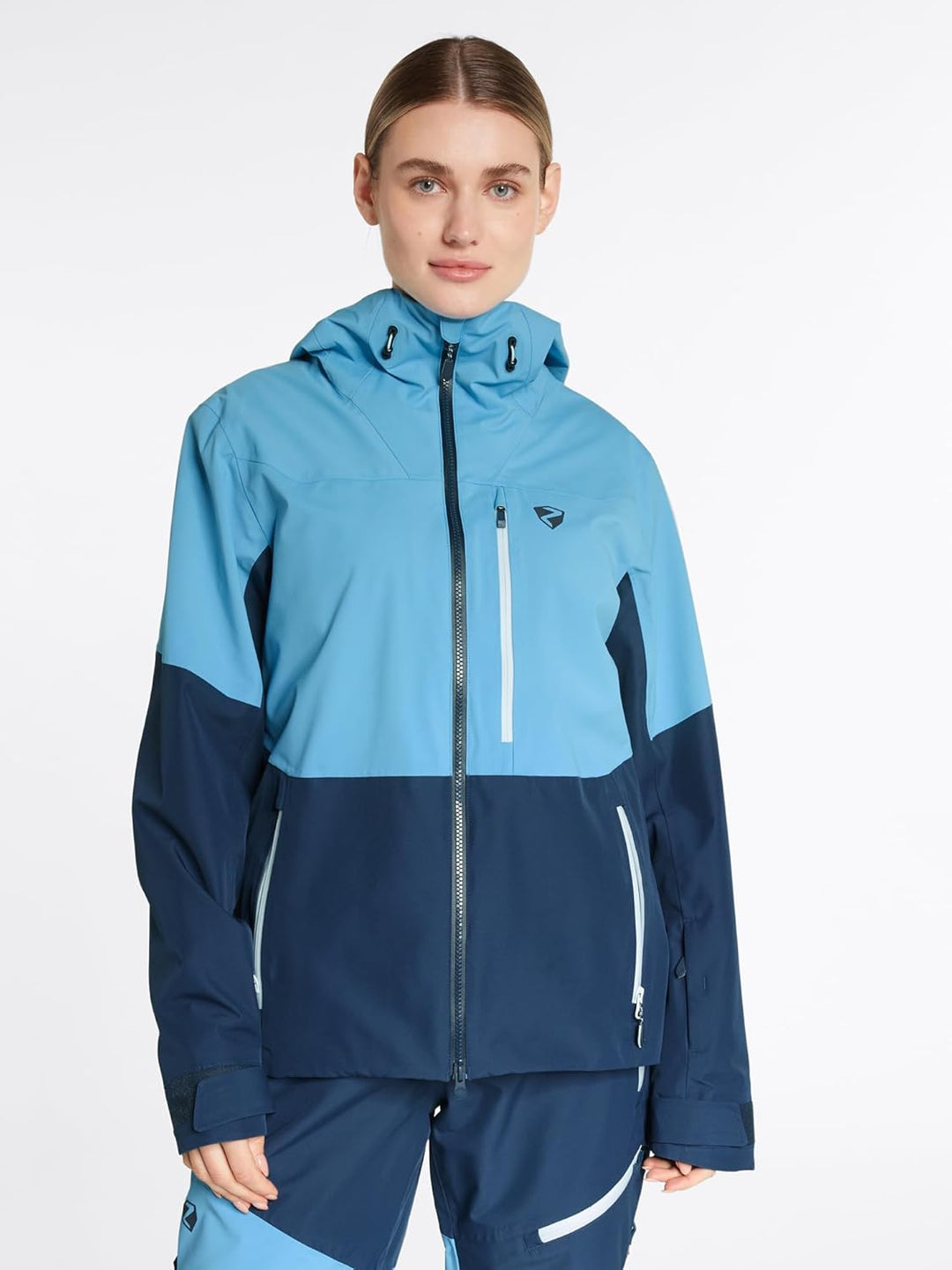 Ziener Damen Turis Ski-Jacke/Freeride | sympatex, PFC frei, Wolle (1er Pack), 36 hale navy