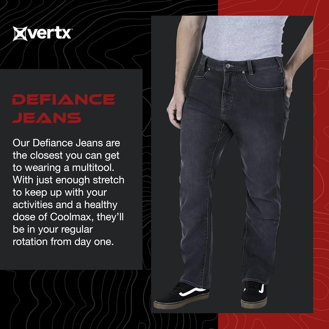 Vertx Herren Freizeithose Defiance Jeans 30W / 32L Black Heart Wash, 30W / 32L Black Heart Wash