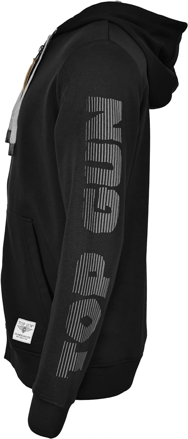 Top Gun Herren Sweatjacke Tg22010 Black,4Xl