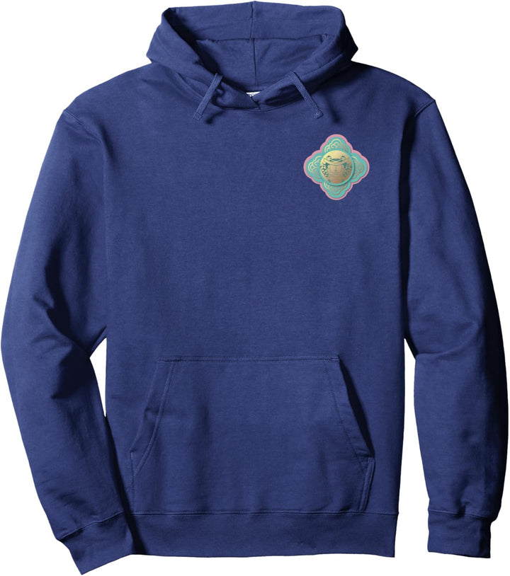 Garfield Chinese New Year 2022 Garfield Badge Blue Pocket Pullover Hoodie