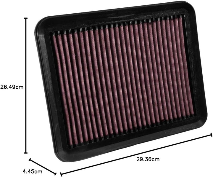K&N 33-3062 Waschbarer und wiederverwendbarer KFZ Tauschluftfilter