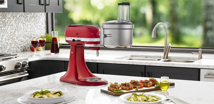 KitchenAid KSM2FPA Küchenmaschinenaufsatz, Würfelset, Silber, KSM2FPA