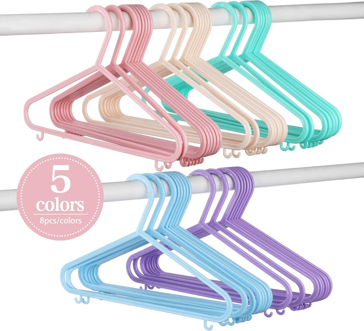 ilauke Babykleiderbügel Set, 40 Stück Kinderkleiderbügel Kleiderbügel Kleiderbügel für Babys und Kle